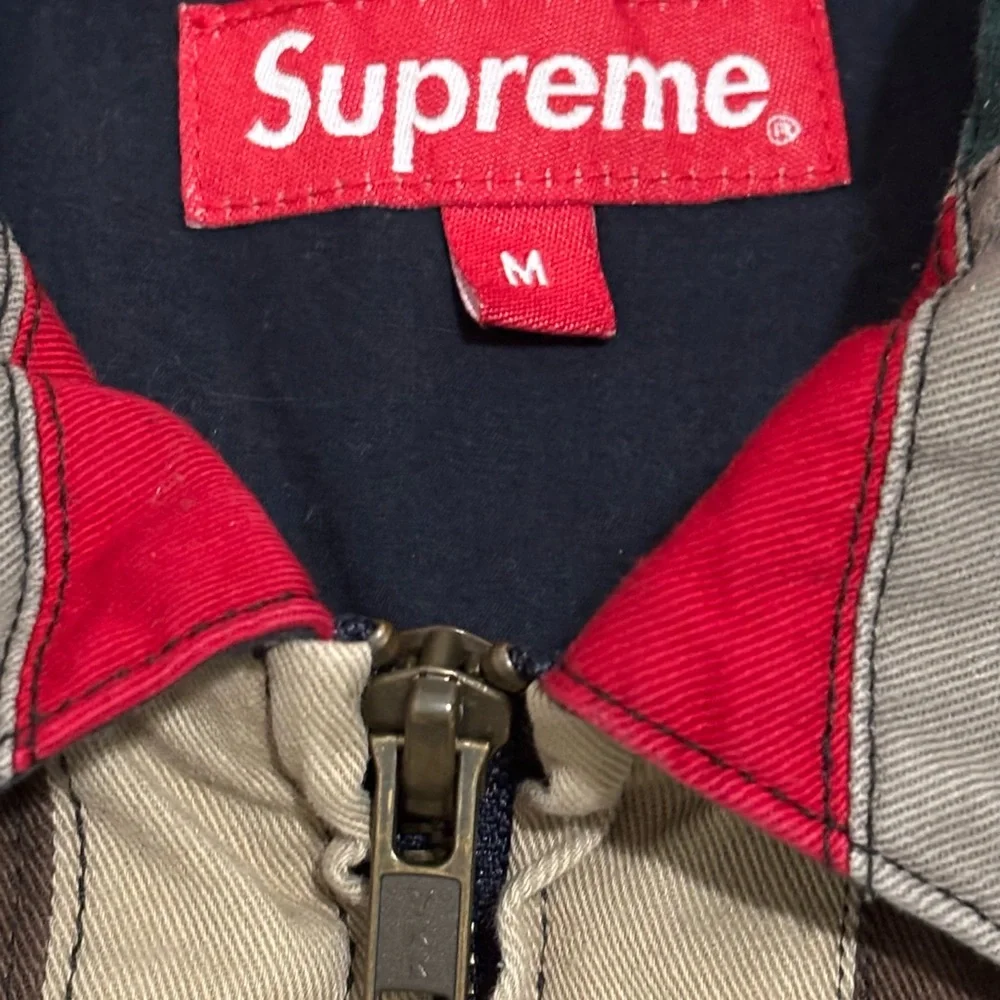 Supreme SS19 Men's Multicolor Patchwork Harrington Jacket - Picture 5 of 10